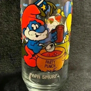 Vintage Smurf Collector's Drinking Glasses - 1983